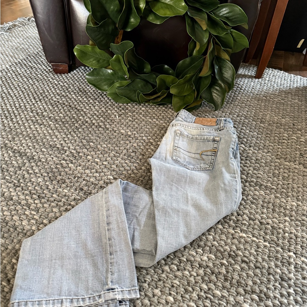 AMERICAN EAGLE 🦅 Vintage Hipster Low rise JEANS SZ 2 Short